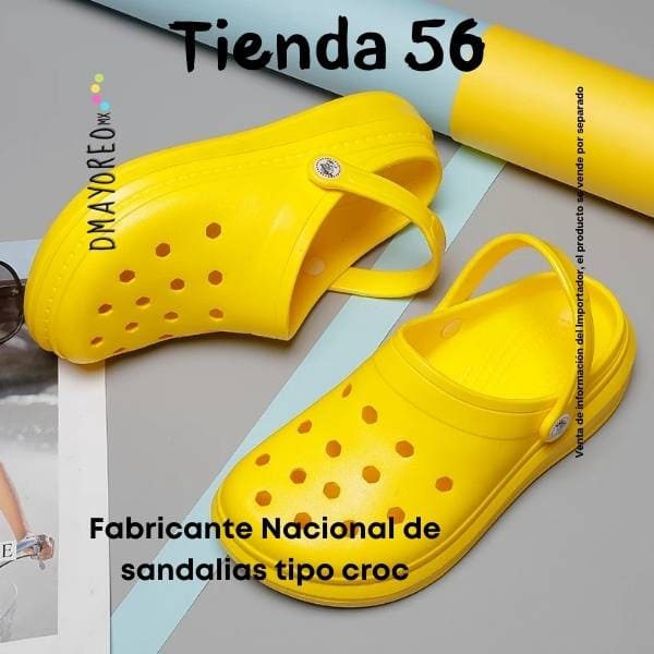 fabricante nacional de sandalias tipo croc