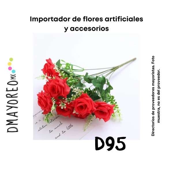 Categoría única 60 flores artificiales y accesorios