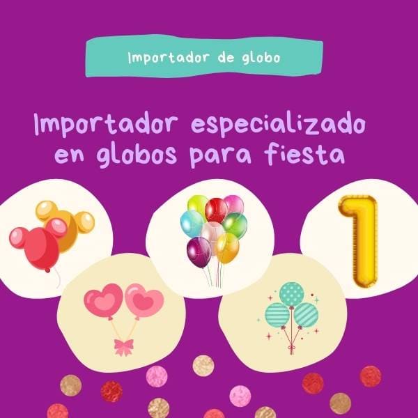 Tiendas chinas con venta al mayoreo en CDMX 11 globos para fiestas