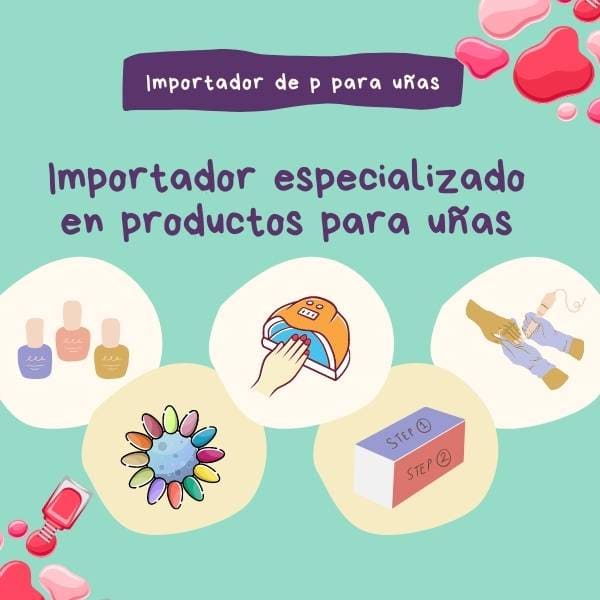 Tiendas chinas con venta al mayoreo en CDMX 12 productos para uñas