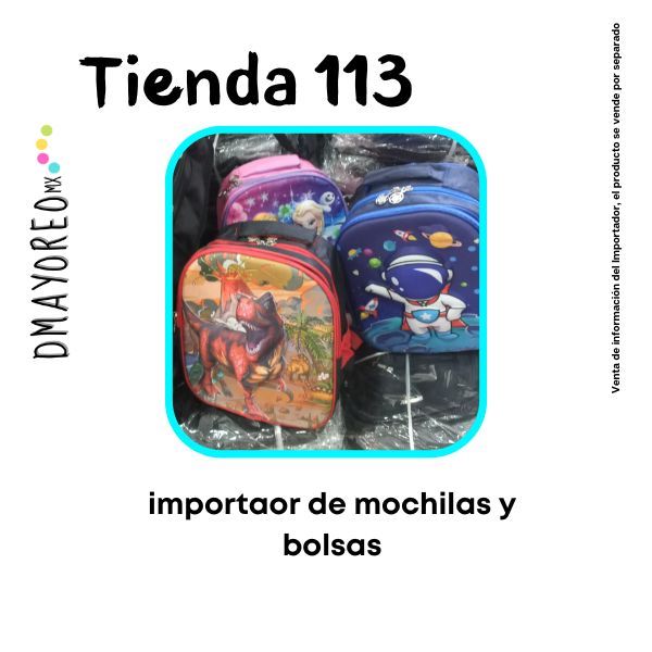 Tienda 113: Importador de mochilas y bolsas al mayoreo