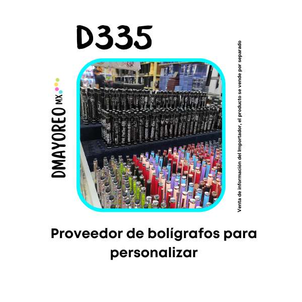 Categoría única 25 boligrafos para persoalizar